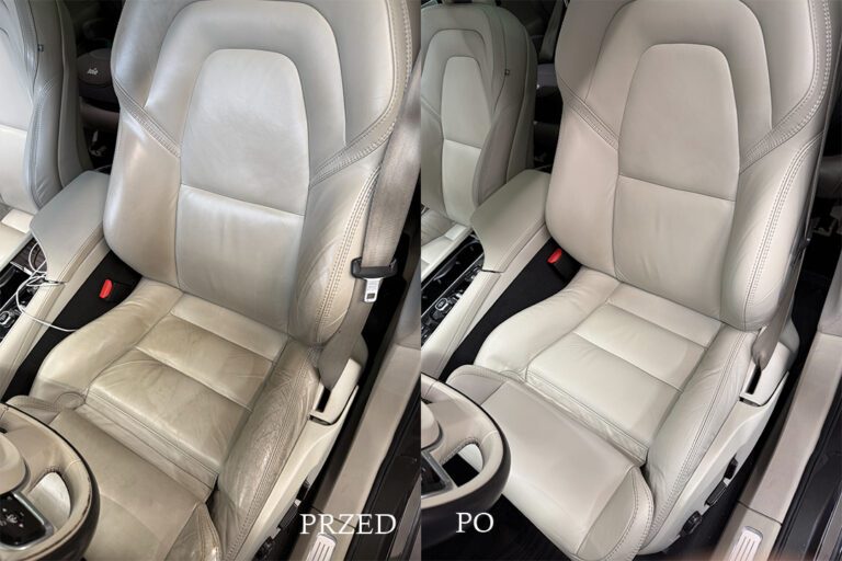 renowacja skórzanych foteli w Volvo XC90